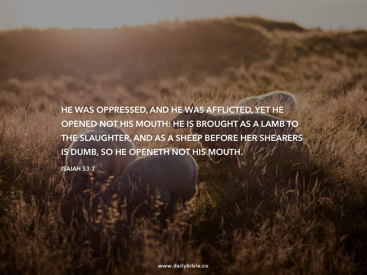 Isaiah 53 7 Daily Bible Inspirations Isaiah 53 7 Daily Bible Inspirations