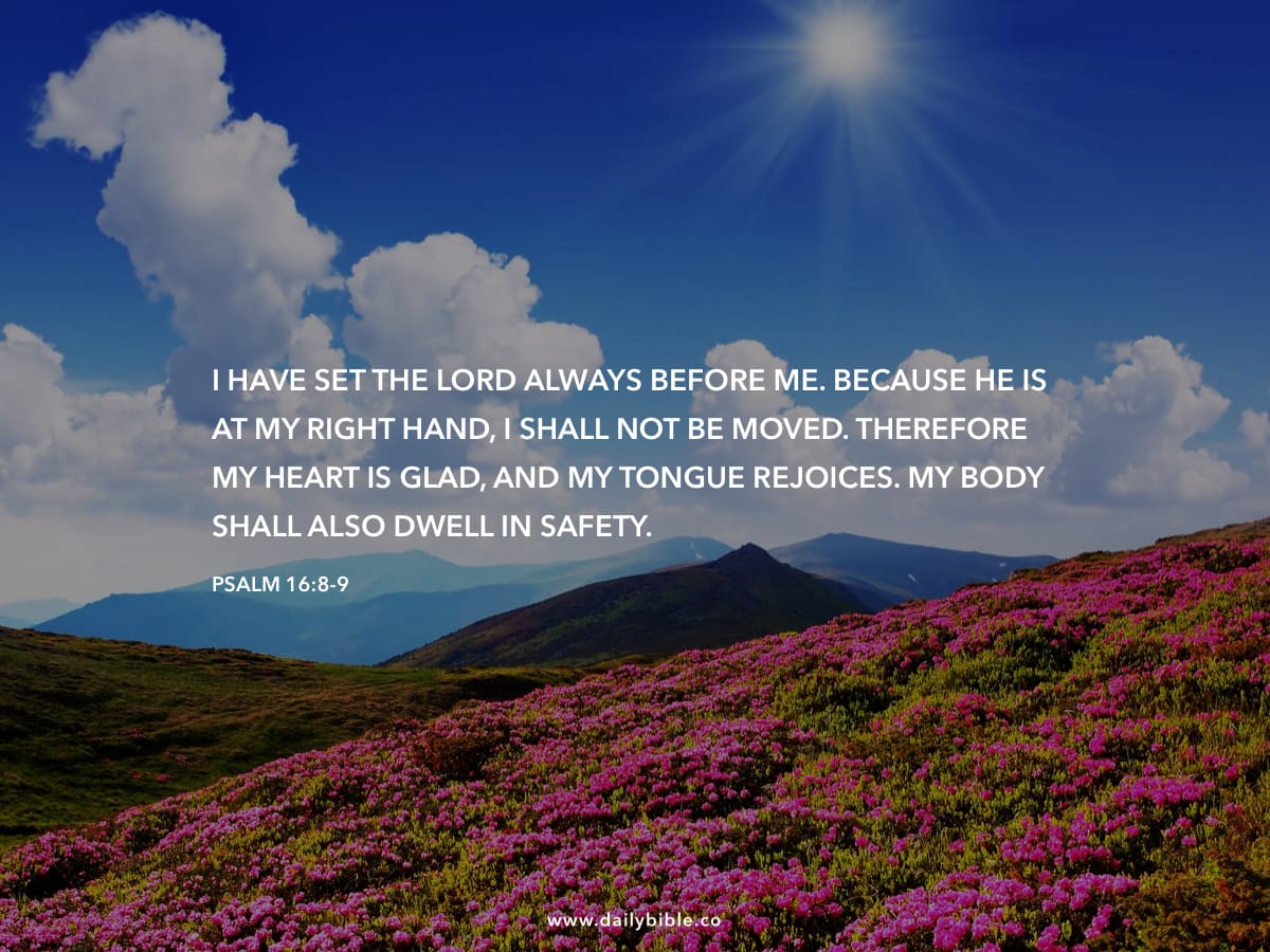 Psalm 16 8 9 Daily Bible Inspirations
