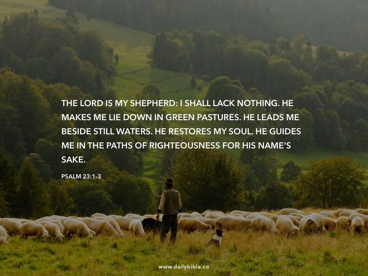 Psalm 23 1 3 Daily Bible Inspirations