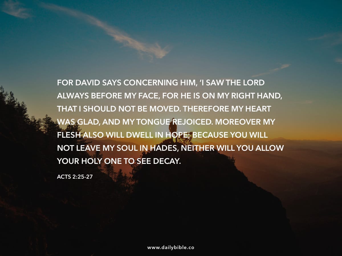 Acts 2 25 27 Daily Bible Inspirations acts-2-25-27-daily-bible-inspirations