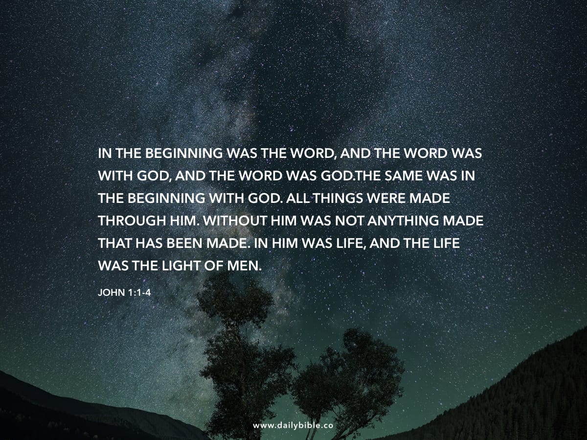 John 1:1-4 - Daily Bible Inspirations