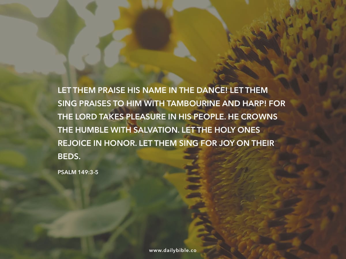 Psalm 149 3 5 Daily Bible Inspirations