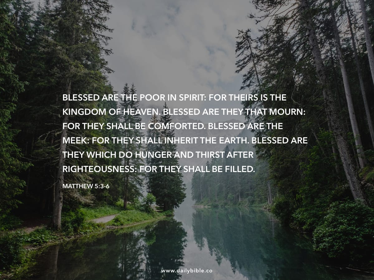 Matthew 5 3 6 Daily Bible Inspirations