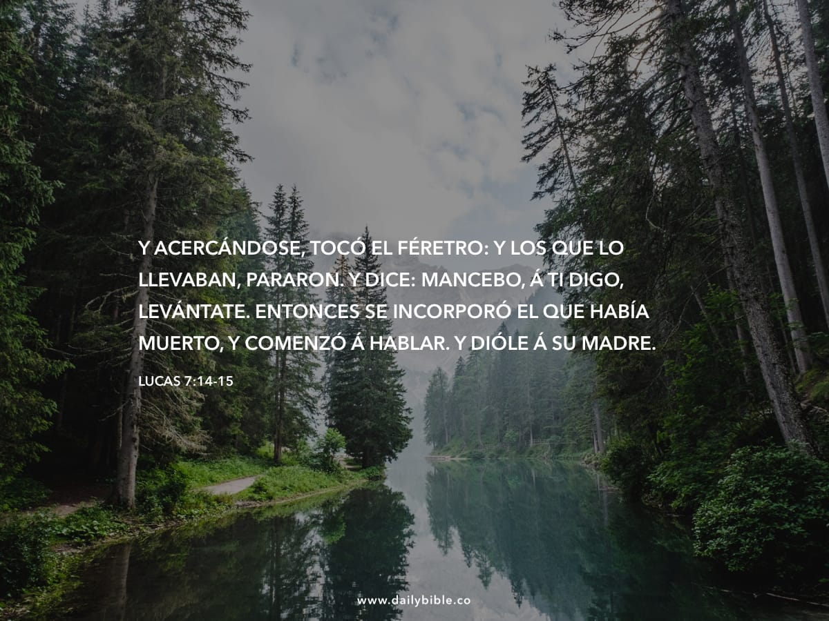 Lucas 7:14-15 - Inspiraciones Bíblicas Diarias