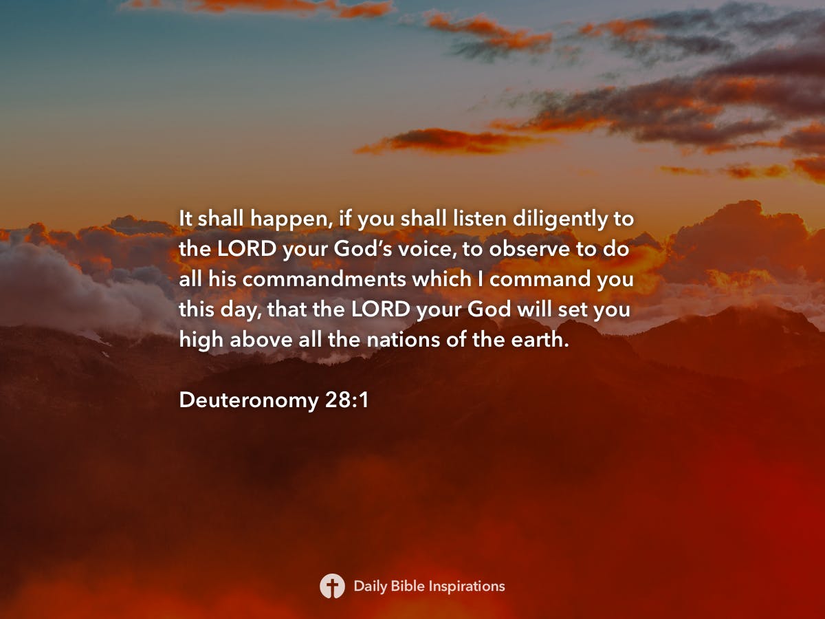 Deuteronomy 28:1 | Daily Bible Inspirations