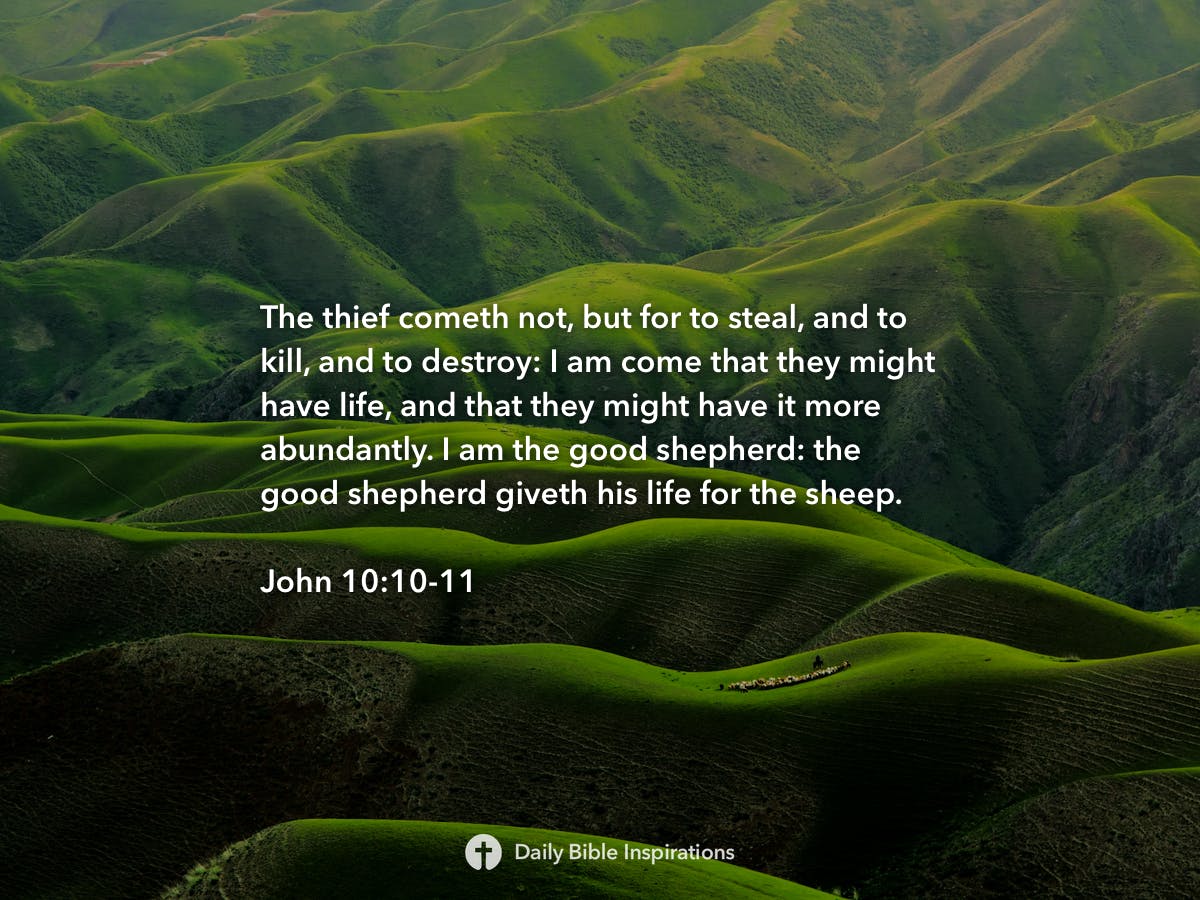 John 10 10 11 daily bible inspirations