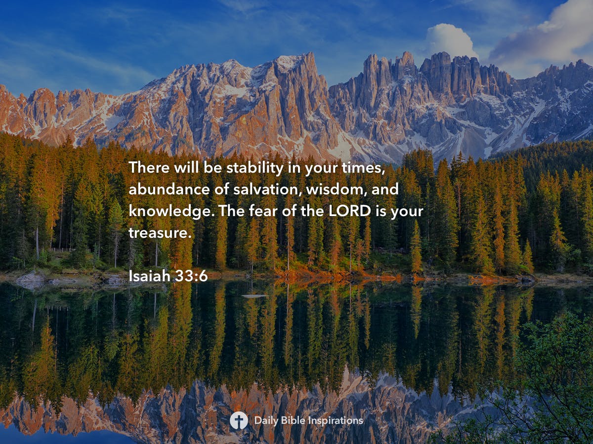 Isaiah 33:6 | Daily Bible Inspirations