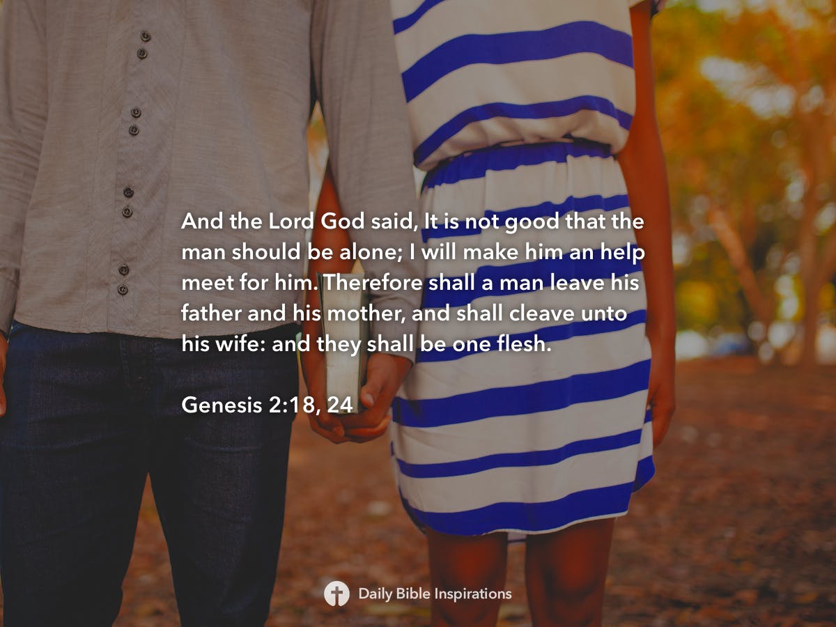 Genesis 2:18, 24 | Daily Bible Inspirations