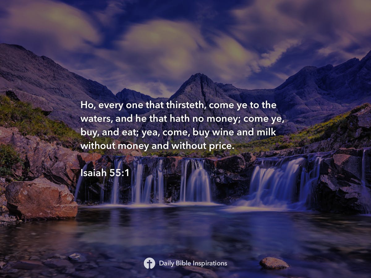 Isaiah 55 1 Daily Bible Inspirations