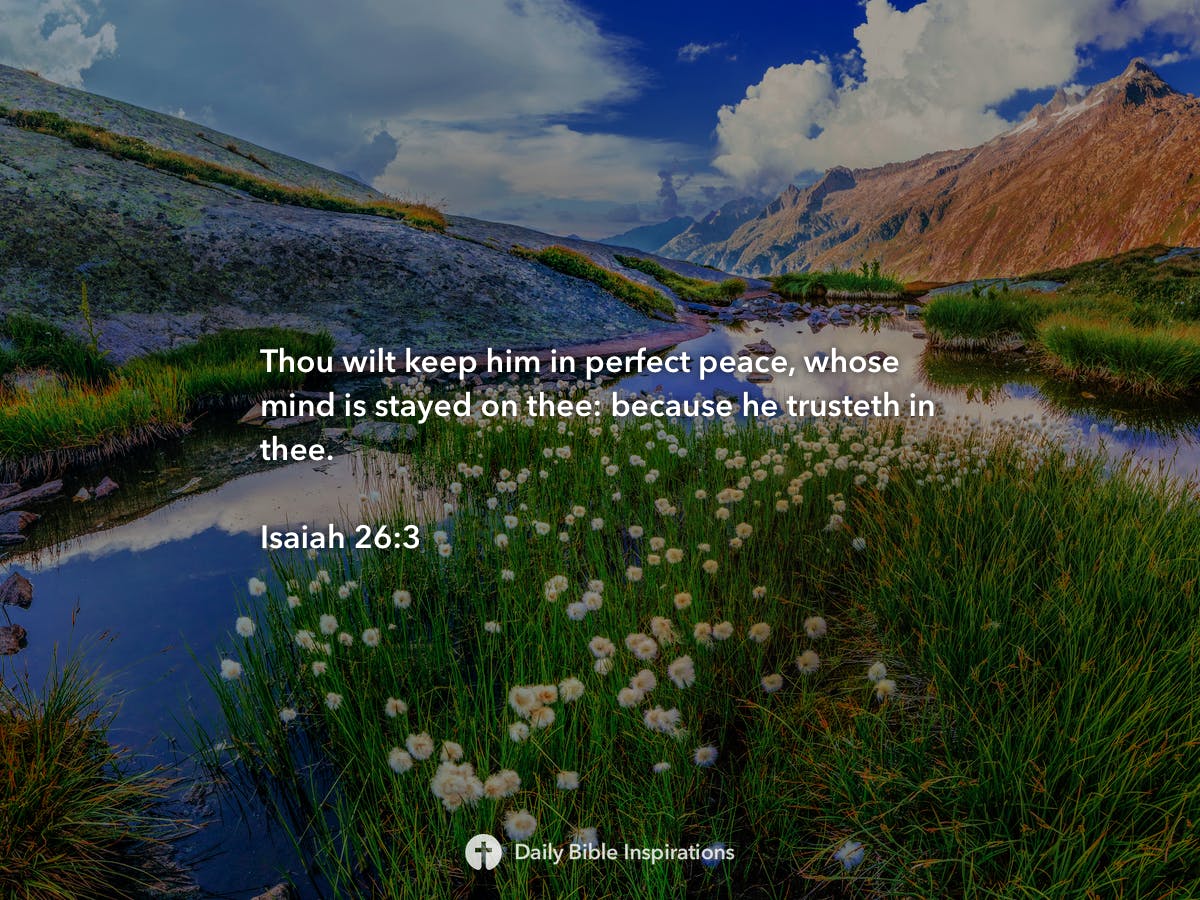 Isaiah 26 3 Daily Bible Inspirations