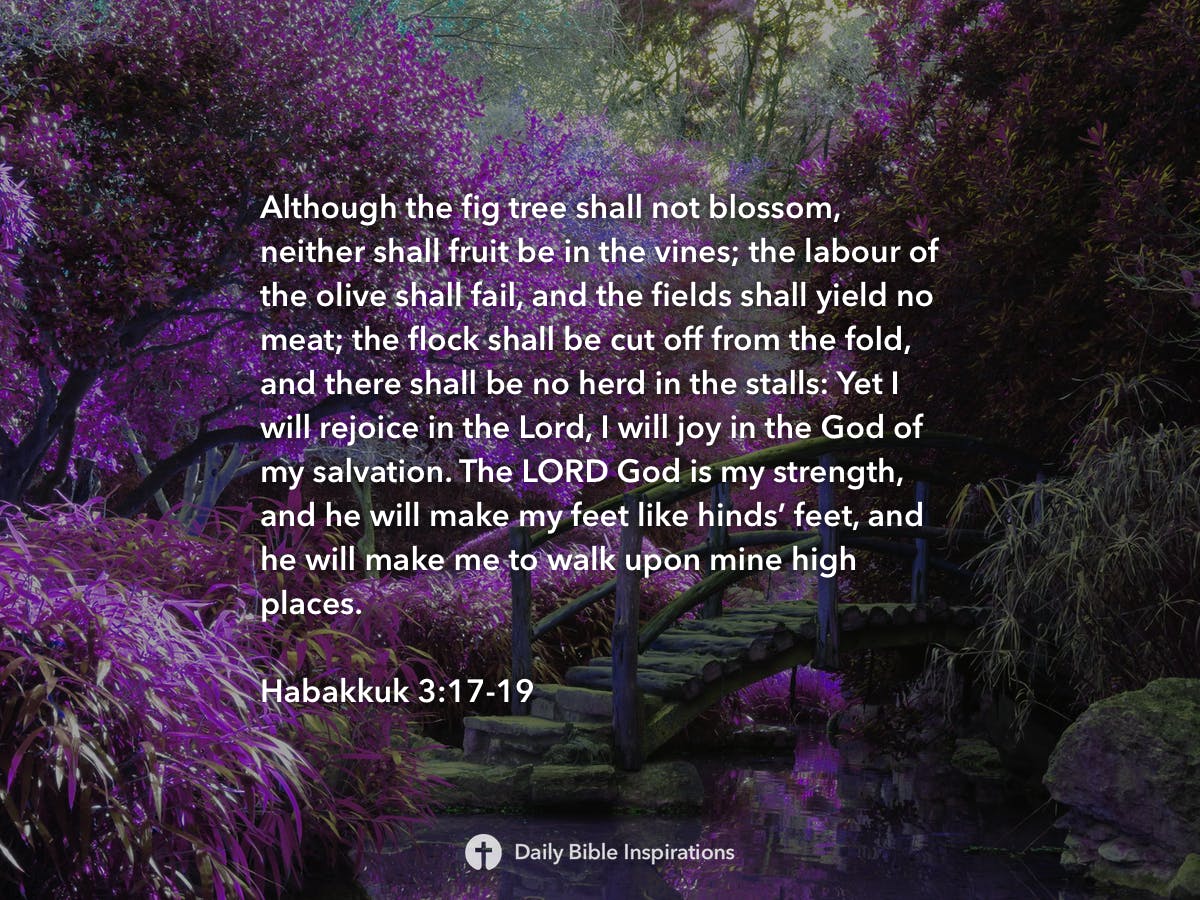 Habakkuk 3:17-19 - Daily Bible Inspirations