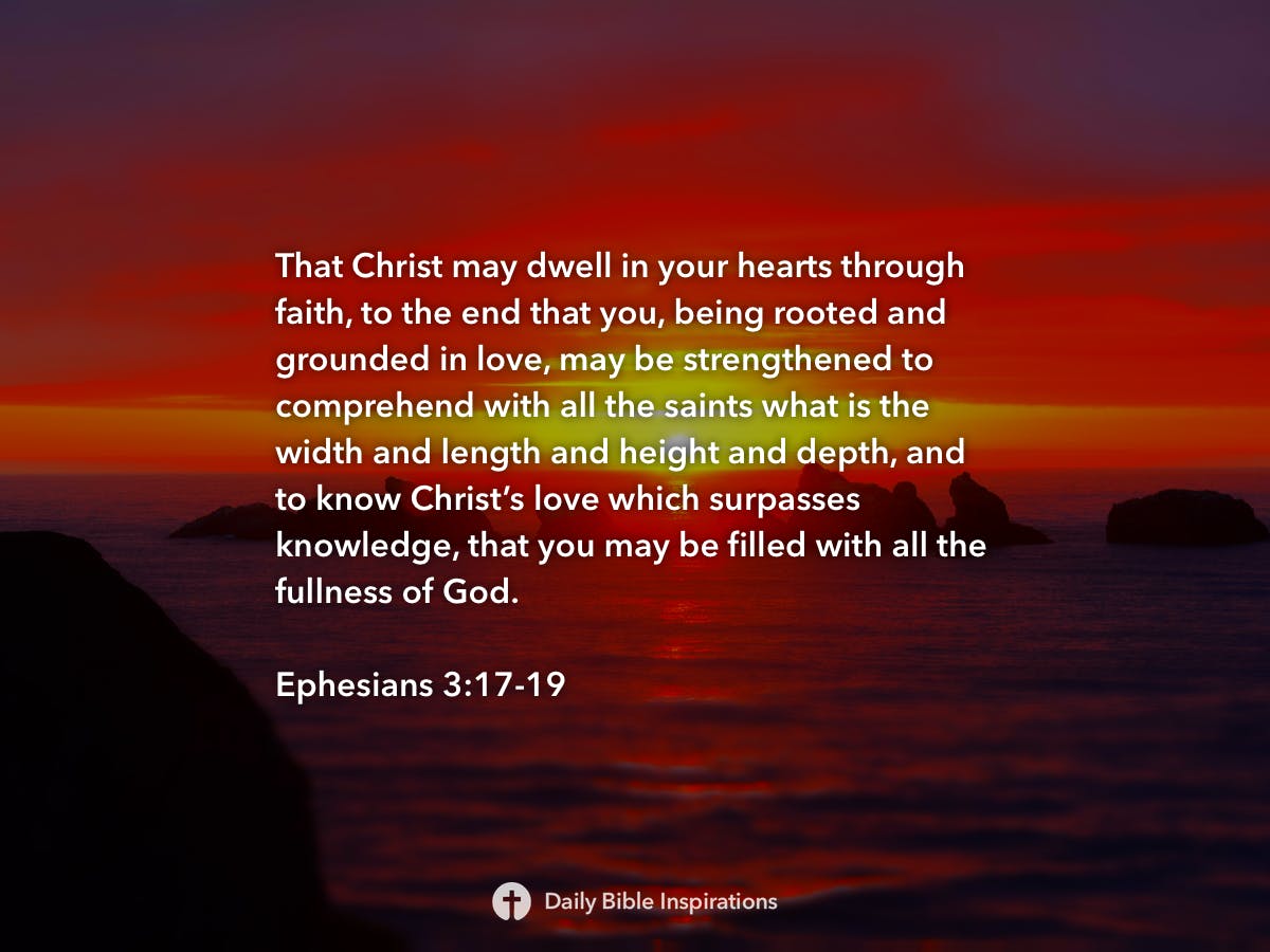 Ephesians 3:17-19 | Daily Bible Inspirations