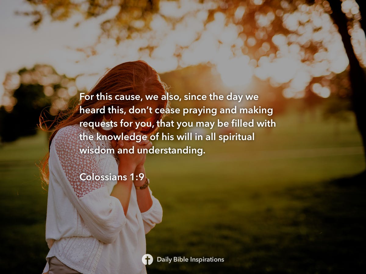 Colossians 1:9 | Daily Bible Inspirations