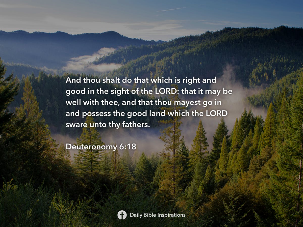 Deuteronomy 6:18 | Daily Bible Inspirations