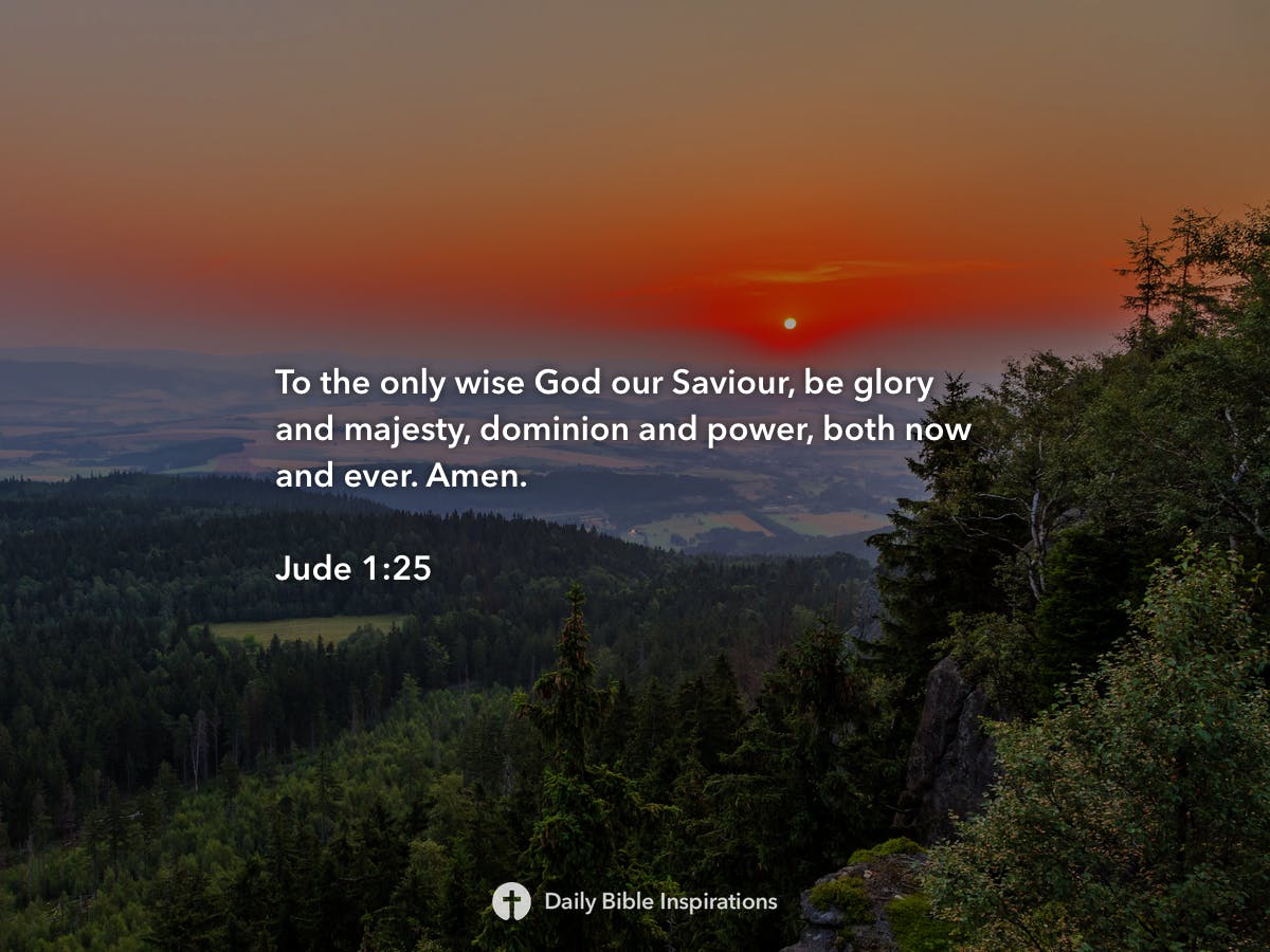 Jude 1:25 - Daily Bible Inspirations