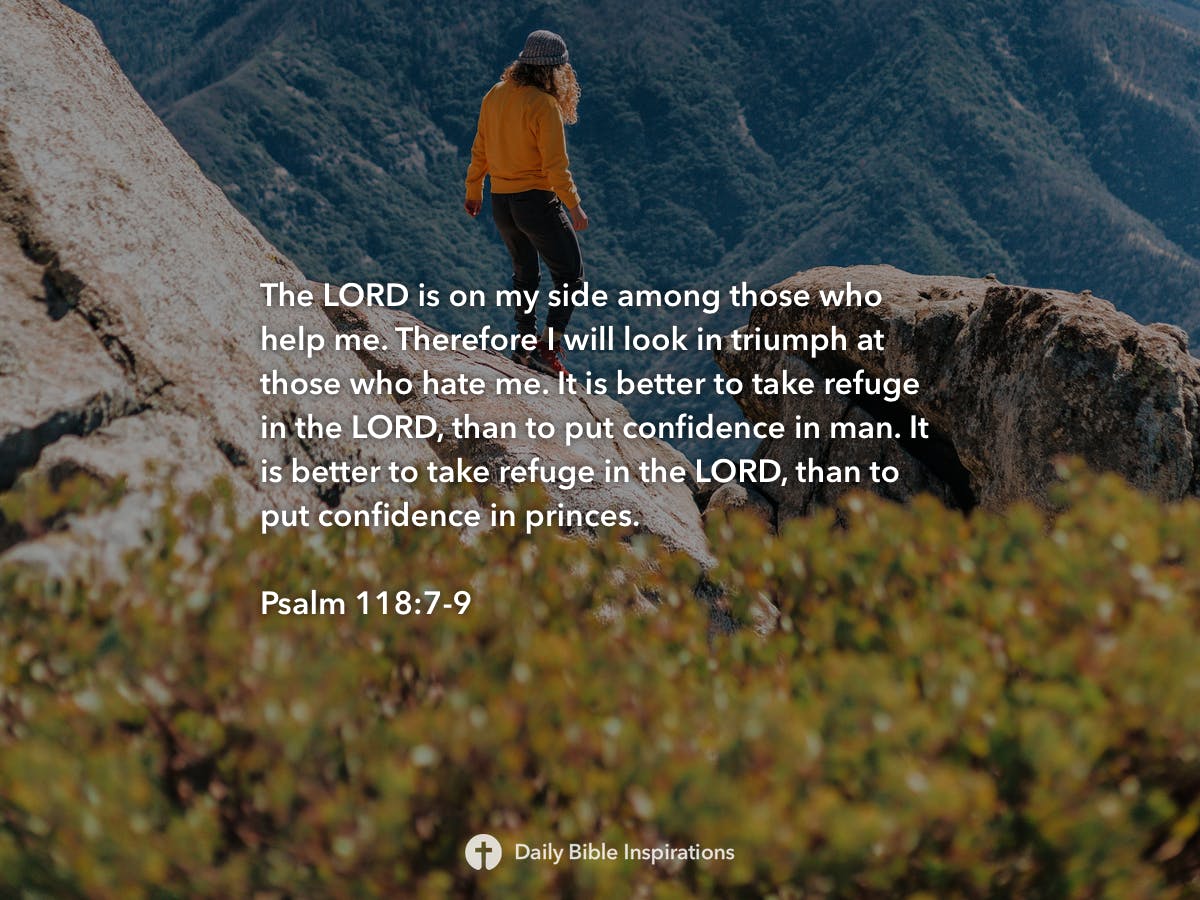 Psalm 118:7-9 - Daily Bible Inspirations