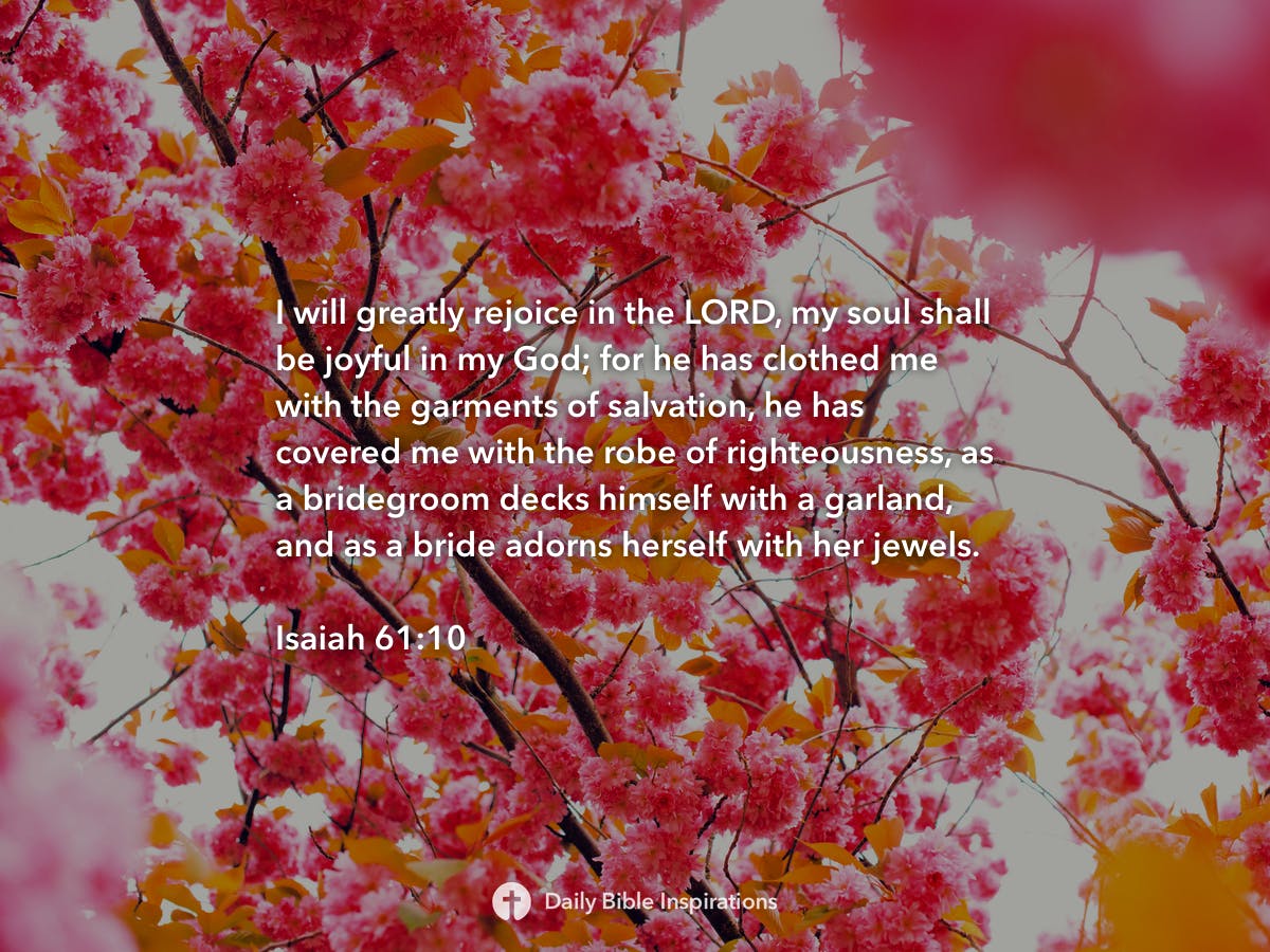 Isaiah 61:10 | Daily Bible Inspirations