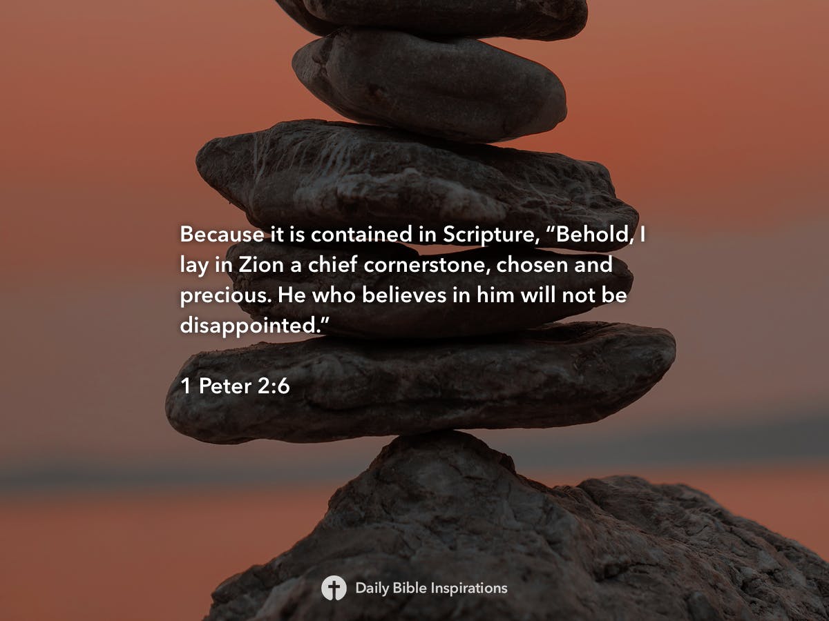 1 Peter 2:6 - Daily Bible Inspirations