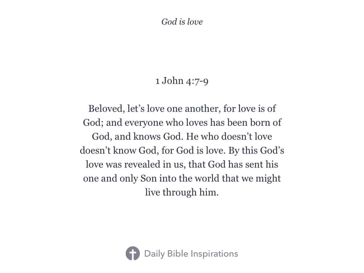 1 John 47 9 Daily Bible Inspirations 