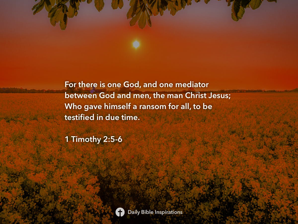 1 Timothy 2:5-6 - Daily Bible Inspirations