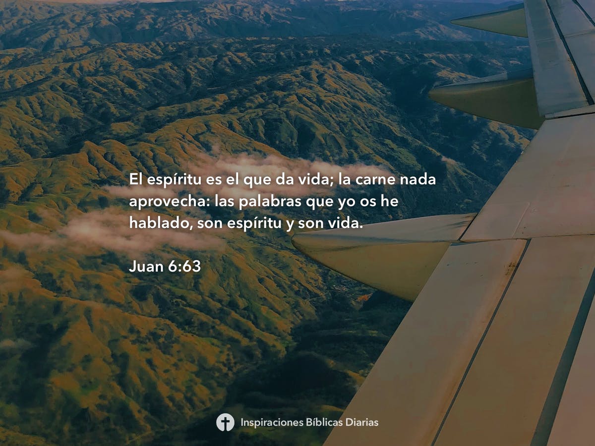 Juan 6:63 | Inspiraciones Bíblicas Diarias