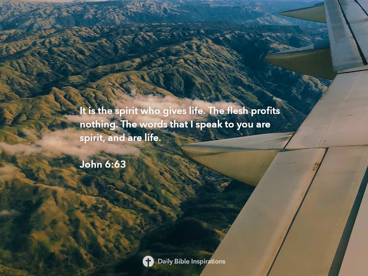 John 6:63 - Bible Inspirations