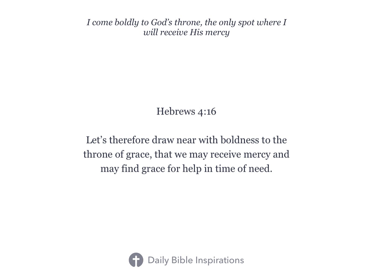 Hebrews 4:16 - Daily Bible Inspirations