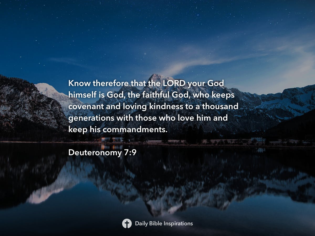 Deuteronomy 7:9 | Daily Bible Inspirations