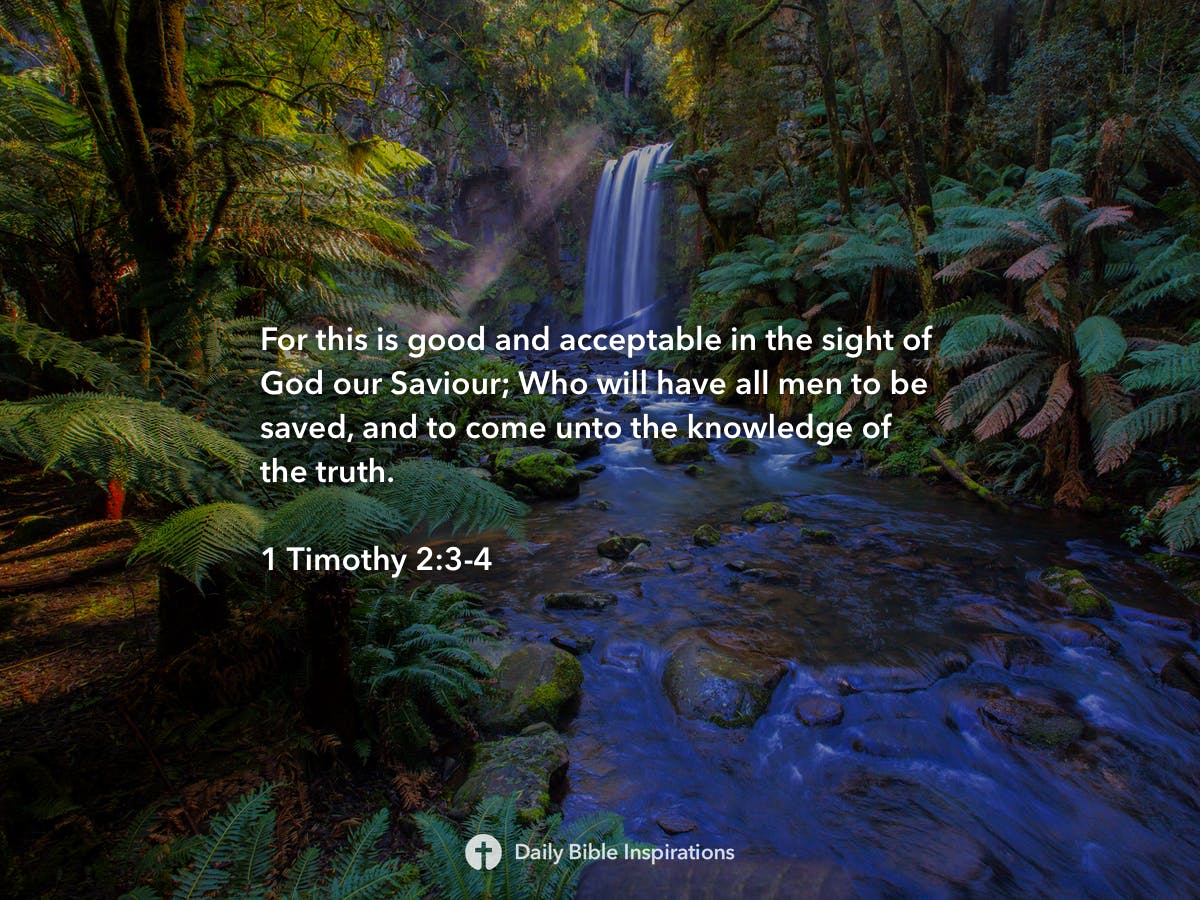 1 Timothy 2:3-4 