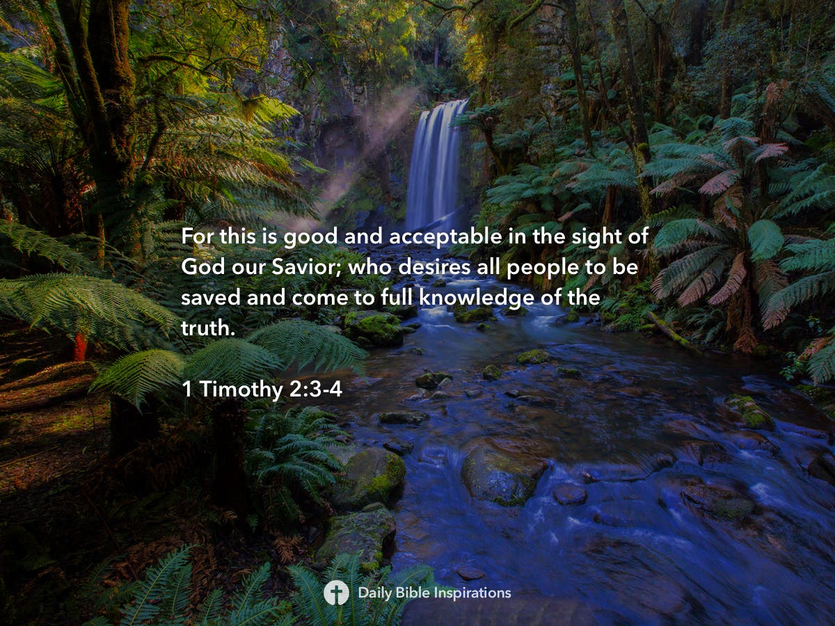 1 Timothy 2:3-4 | Daily Bible Inspirations