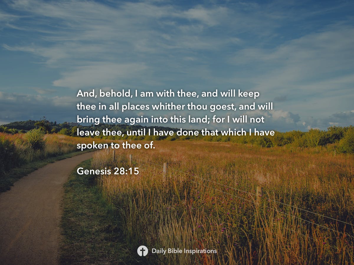 Genesis 28:15 - Daily Bible Inspirations