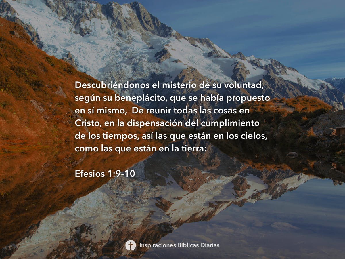 Efesios 1 9 10 Inspiraciones Biblicas Diarias