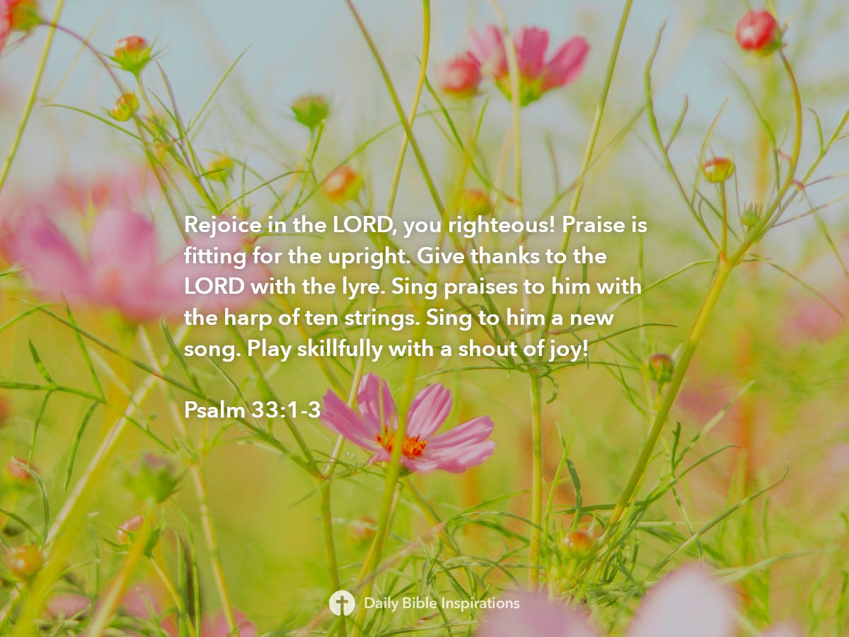 Psalm 33:1-3 - Bible Inspirations