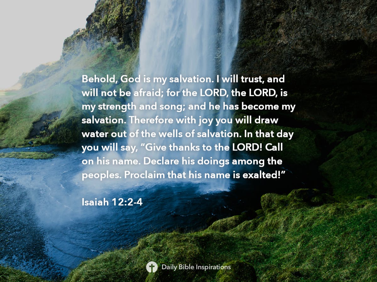 Isaiah 12:2-4 - Bible Inspirations
