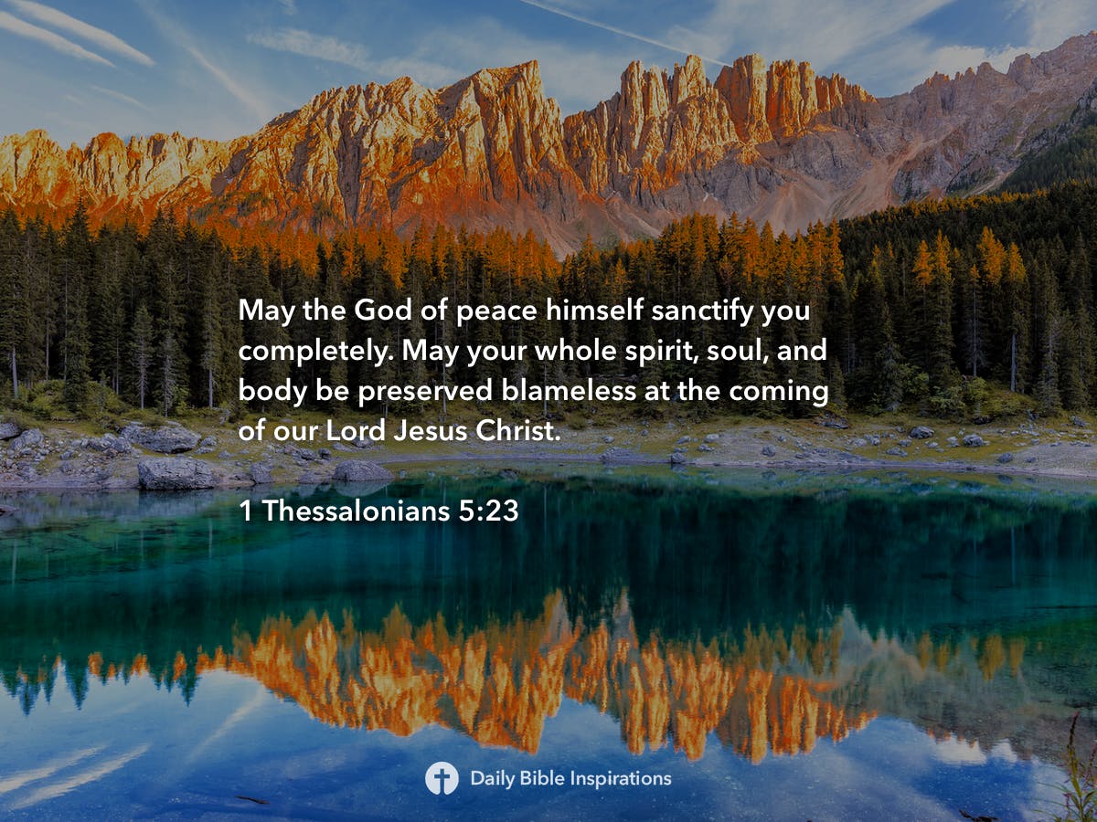 1 Thessalonians 5 23 Daily Bible Inspirations