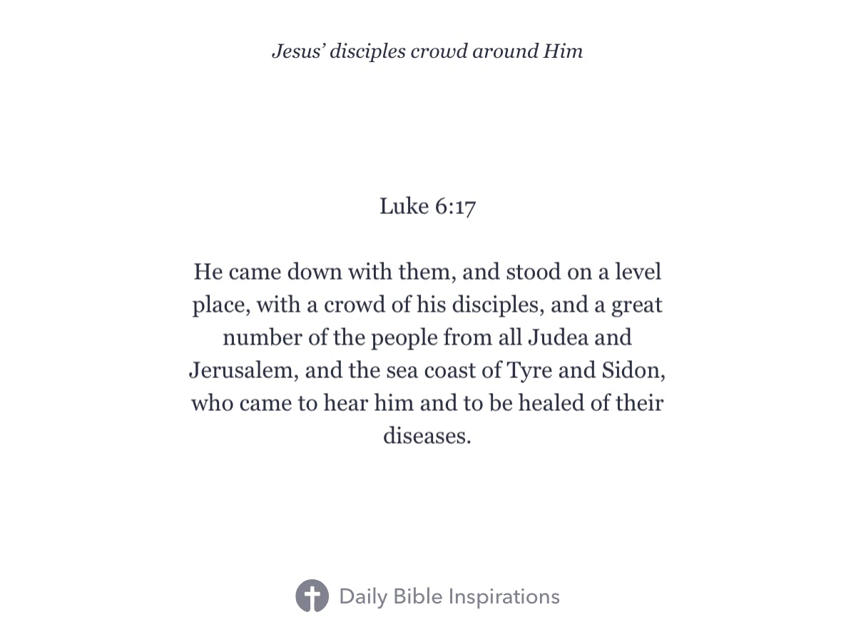 Luke 6:17 - Daily Bible Inspirations