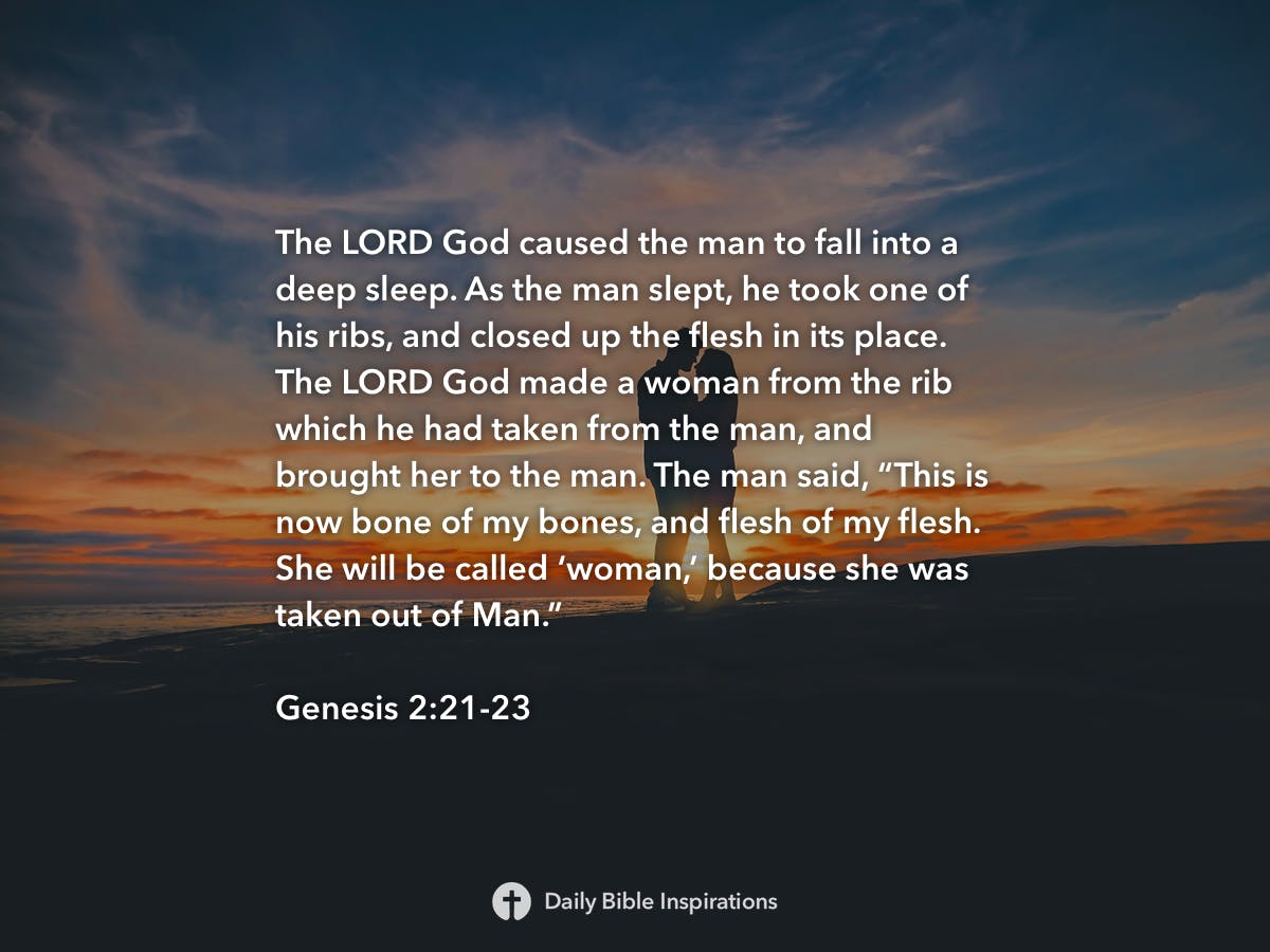 Genesis 2:23 with Sheets