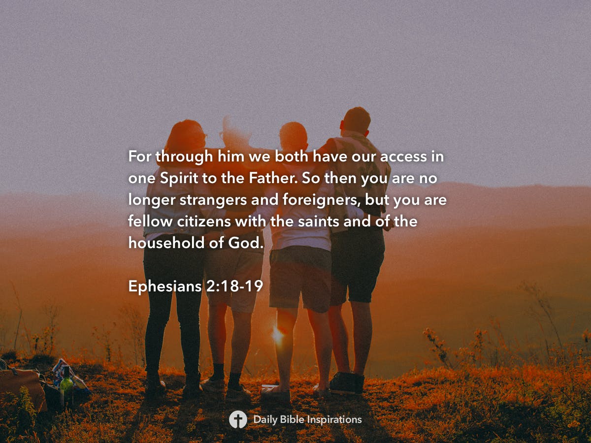 Ephesians 2:18-19 | Daily Bible Inspirations