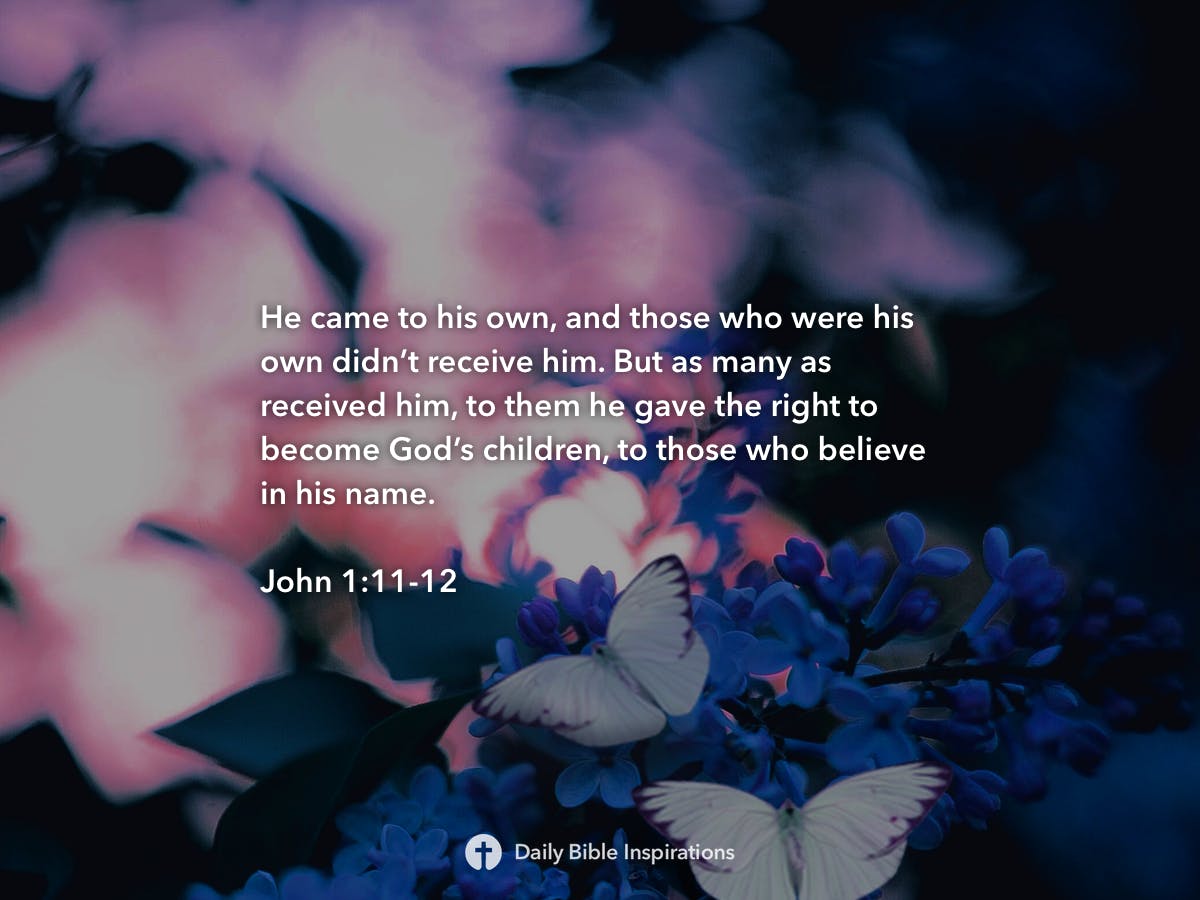 John 1 11 12 Daily Bible Inspirations