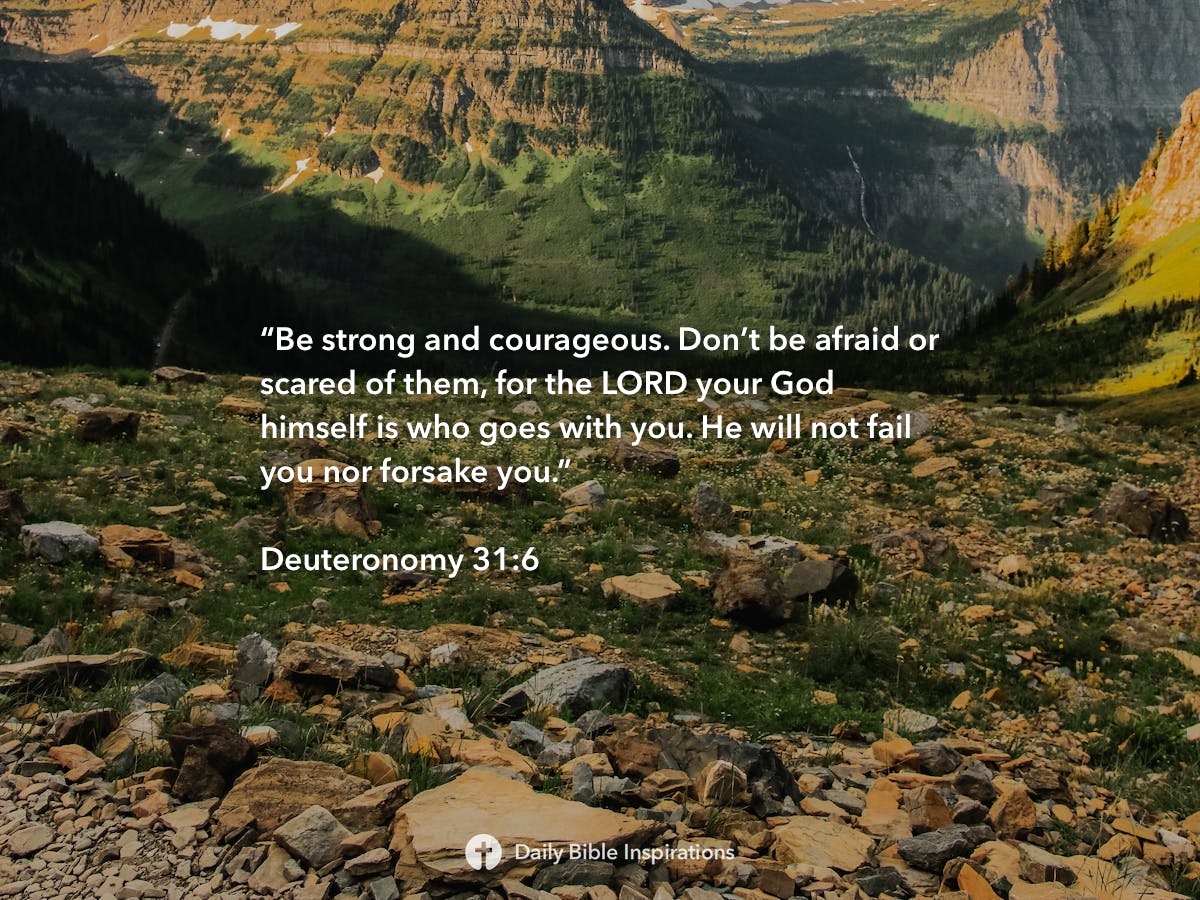 Deuteronomy 31:6 | Daily Bible Inspirations