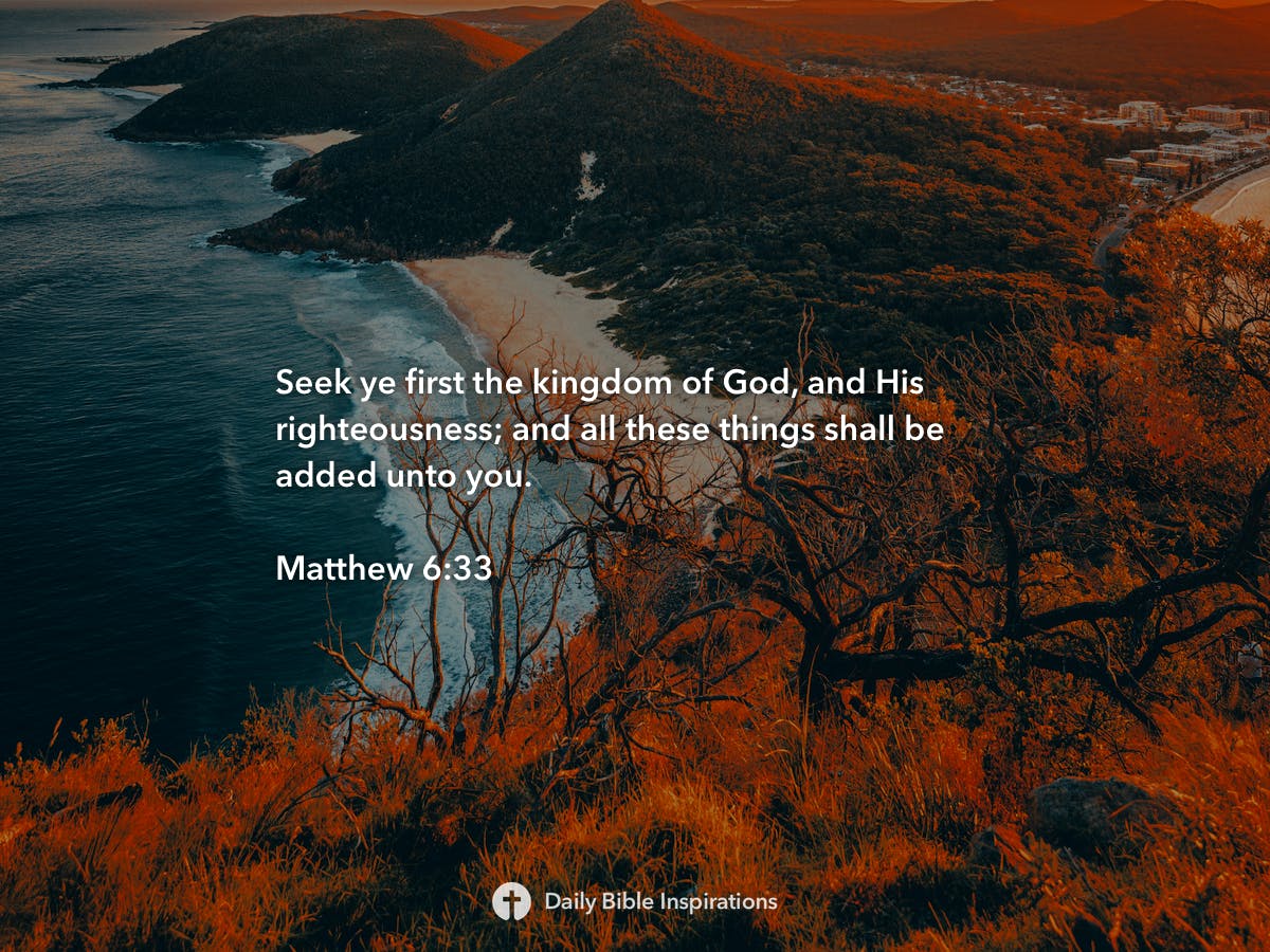 Matthew 6:33 - Daily Bible Inspirations