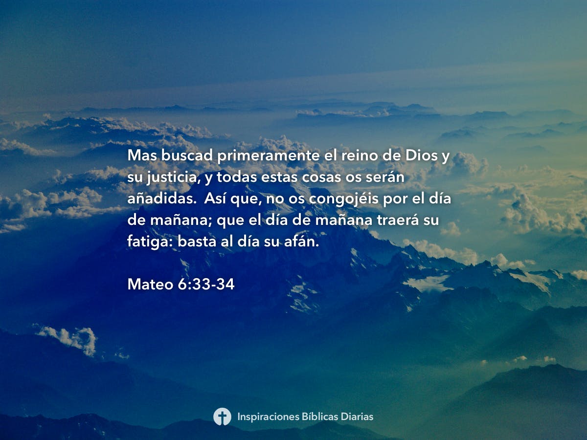 Mateo 6 33 34 Inspiraciones Biblicas Diarias