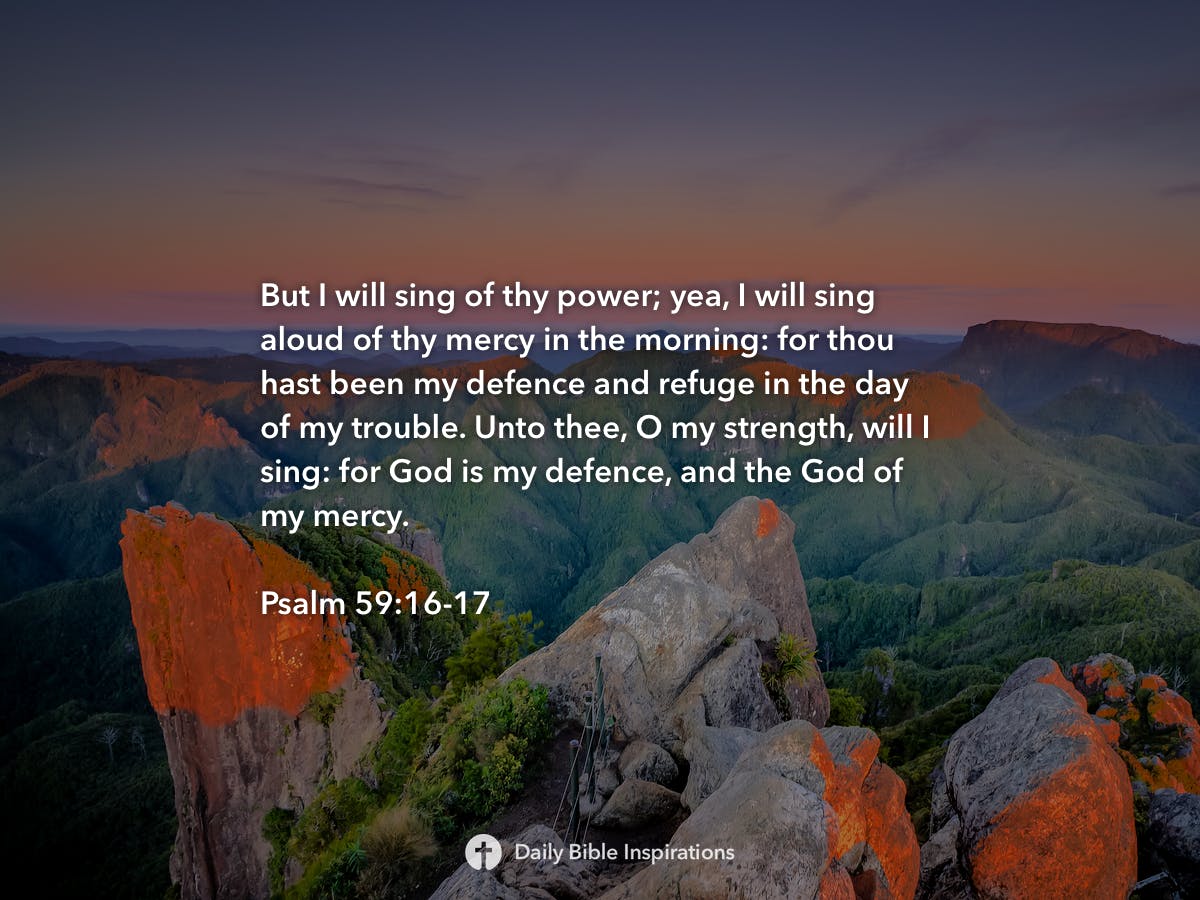 Psalm 59 16 17 Daily Bible Inspirations