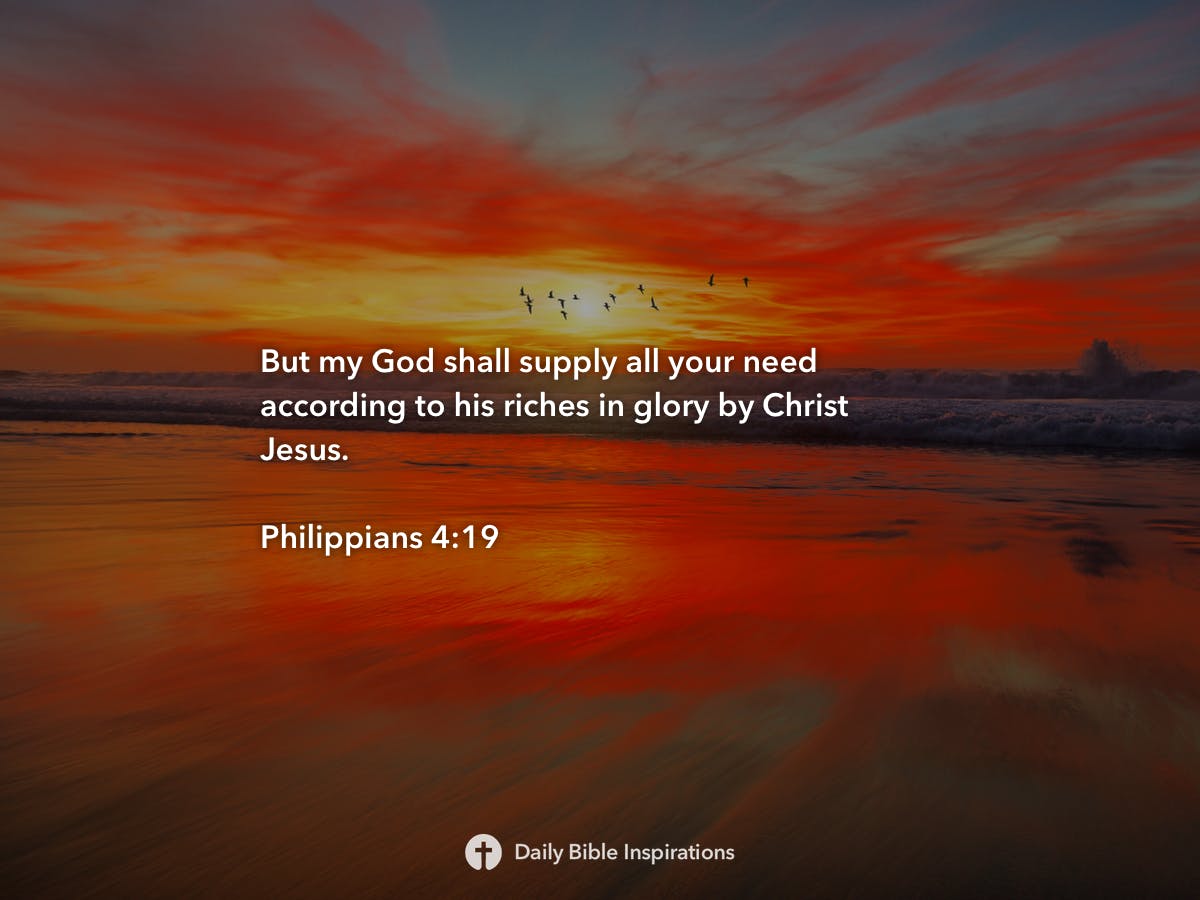 Philippians 4:19 | Daily Bible Inspirations