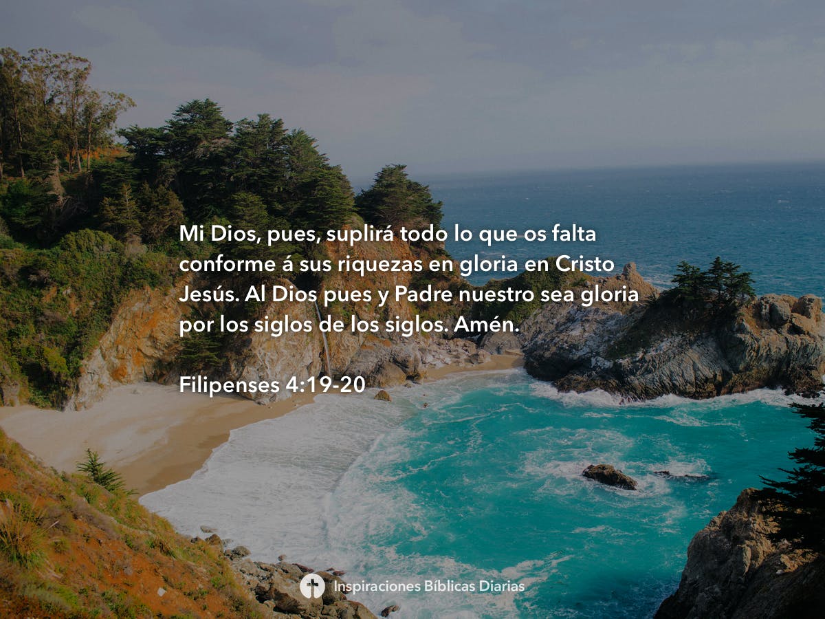 Filipenses 4:19-20 | Inspiraciones Bíblicas Diarias