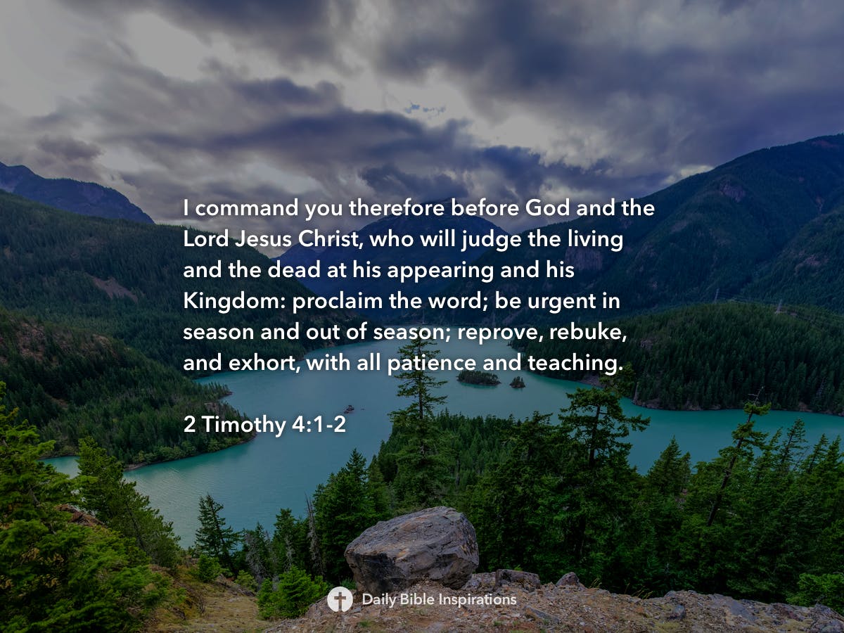 2 Timothy 4:1-2 - Daily Bible Inspirations