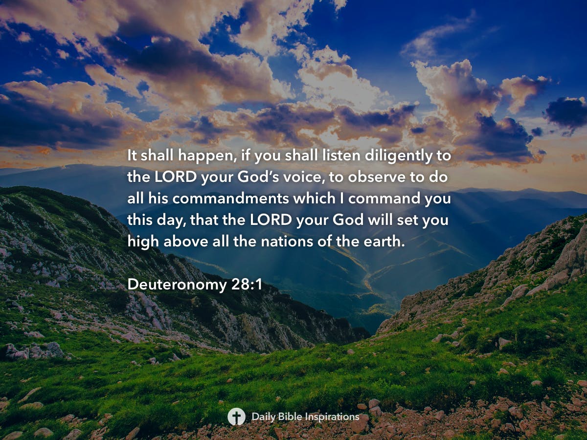 Deuteronomy 28:1 - Daily Bible Inspirations