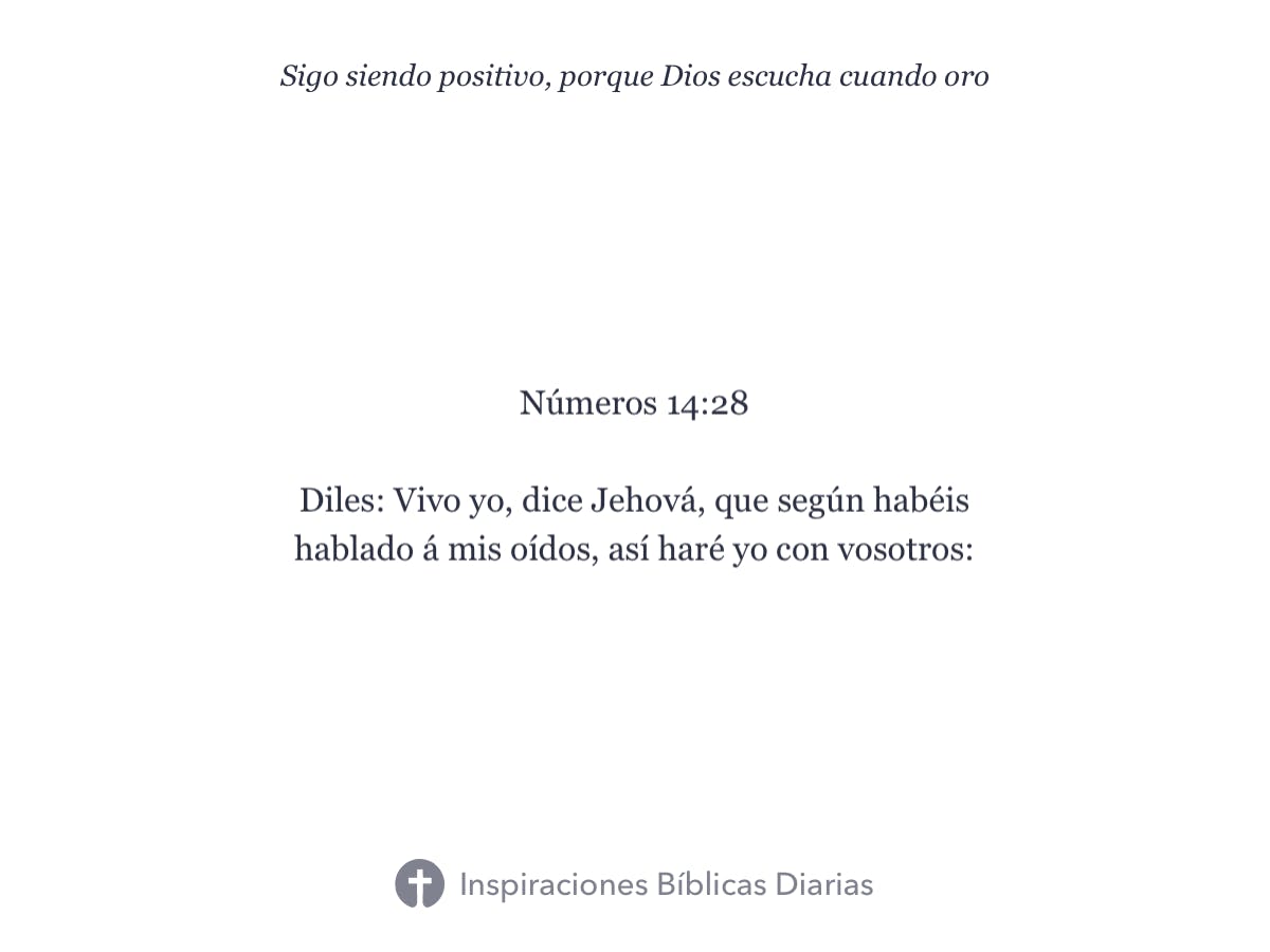 Números 14:28 RVA - Diles: Vivo yo, dice Jehová, que según habéis