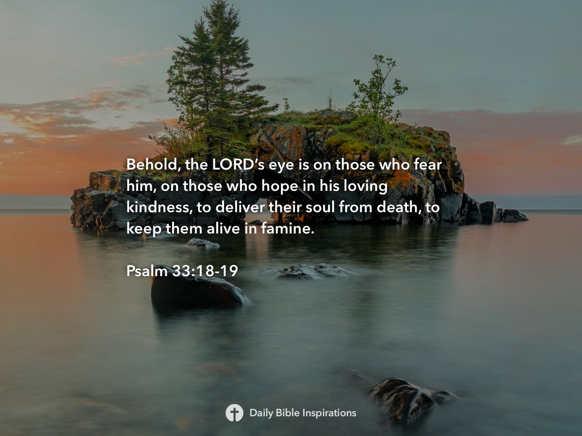 Psalm 33 18 19 Daily Bible Inspirations