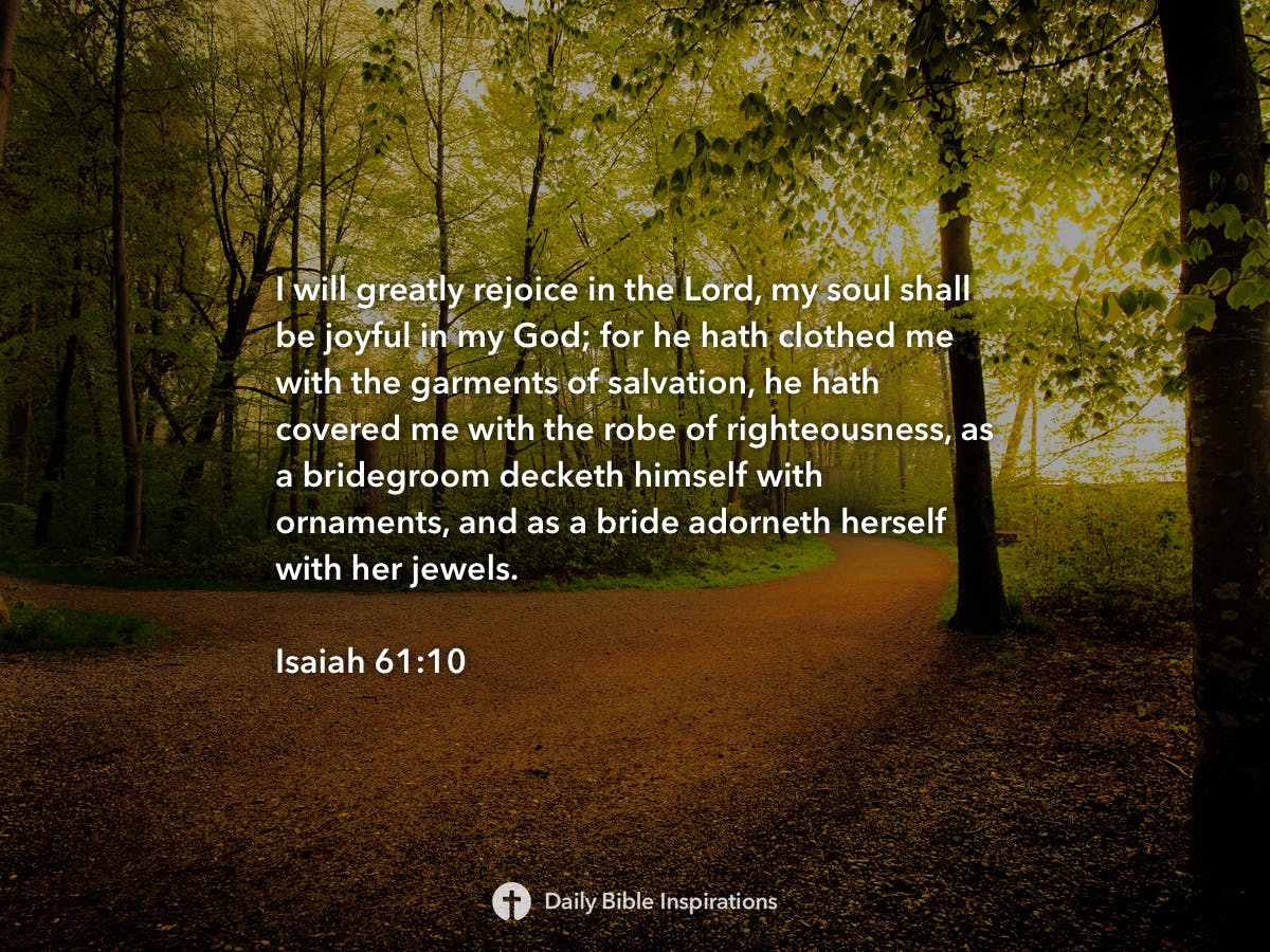 Isaiah 61:10 - Daily Bible Inspirations